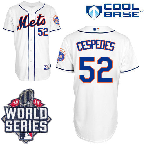 Yoenis Cespedes New York Mets white Home jersey