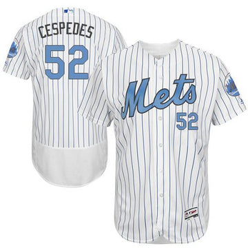 Yoenis Cespedes New York Mets white Authentic jersey