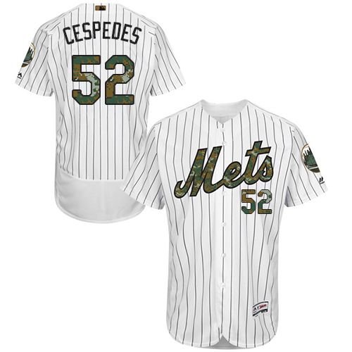 Yoenis Cespedes New York Mets white Authentic jersey