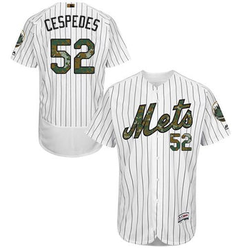 Yoenis Cespedes New York Mets white Authentic jersey