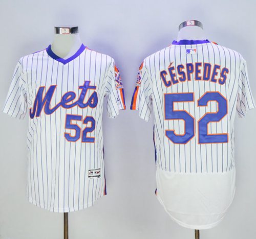 Yoenis Cespedes New York Mets white Alternate jersey