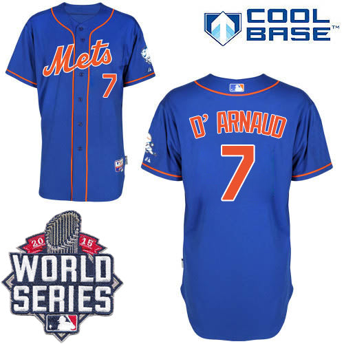 Travis New York Mets blue Alternate jersey