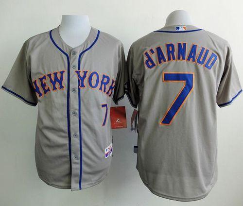 Travis New York Mets grey Road jersey