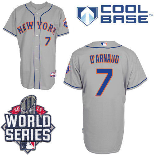 Travis New York Mets grey Road jersey