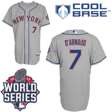 Travis New York Mets grey Road jersey