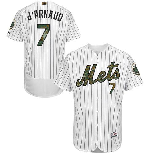 Travis New York Mets white Authentic jersey