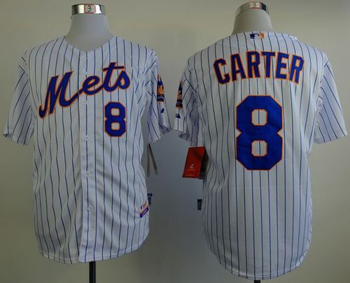 Gary Carter New York Mets white Home jersey