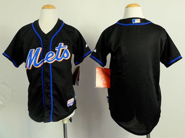 Custom New York Mets black jersey