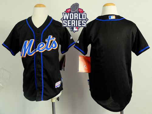 Custom New York Mets black jersey