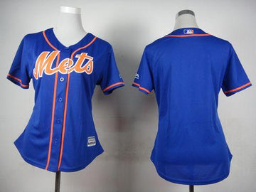 Custom New York Mets blue Alternate jersey