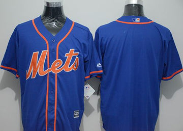 Custom New York Mets blue Alternate jersey
