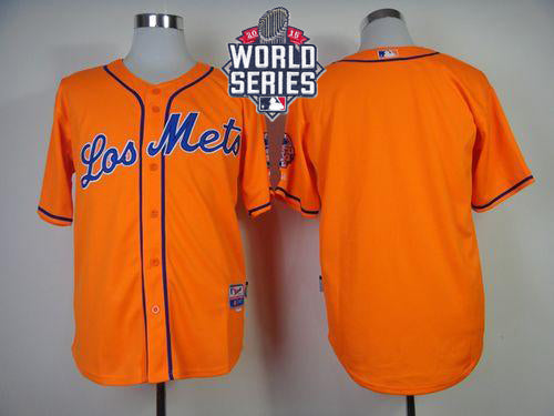 Custom New York Mets orange jersey