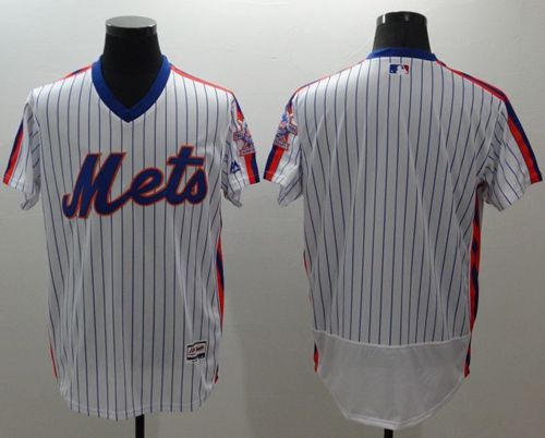 Custom New York Mets white Alternate jersey