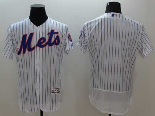 Custom New York Mets white Authentic jersey