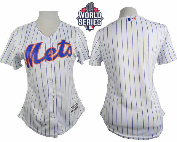 Custom New York Mets white Home jersey