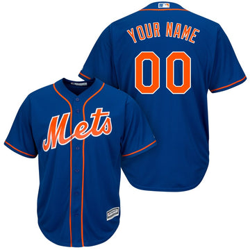 Custom New York Mets blue jersey