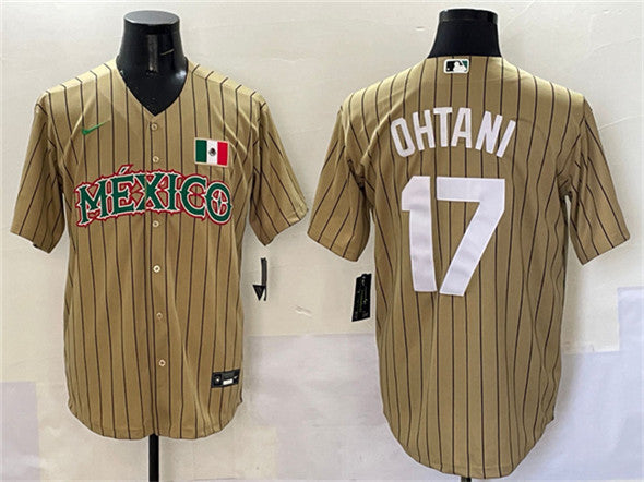 Shohei Ohtani Mexico Baseball tan Classic jersey