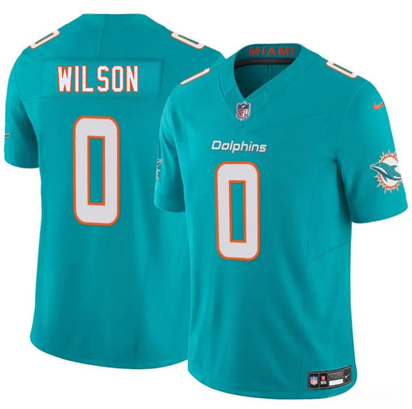 Zach Wilson Miami Dolphins aqua jersey