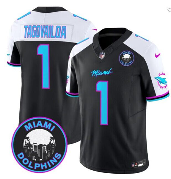 Tua Tagovailoa Miami Dolphins black jersey