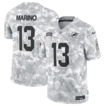 Dan Marino Arctic Miami Dolphins camo Salute To Service jersey