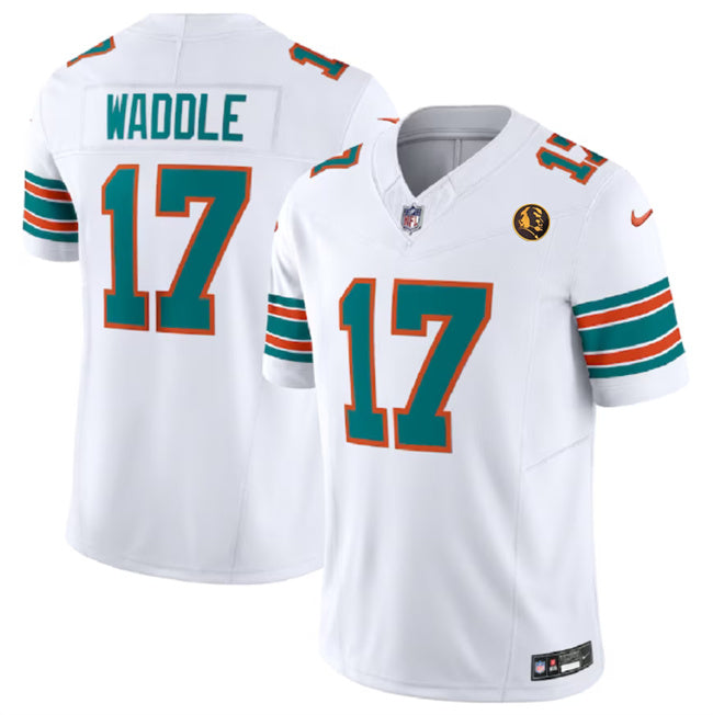 Jaylen Waddle Miami Dolphins white Alternate jersey