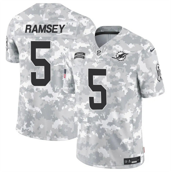 Jalen Ramsey Arctic Miami Dolphins camo Salute To Service jersey