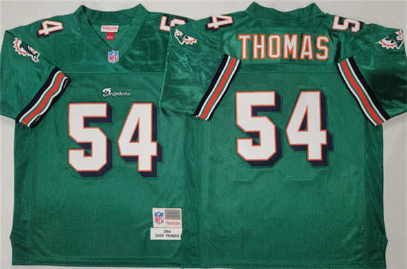 Zach Thomas Miami Dolphins aqua Throwback jersey