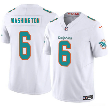 Malik Washington Miami Dolphins white FUSE jersey