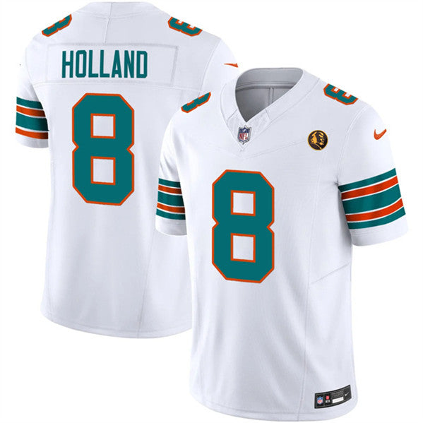 Jevon Holland Miami Dolphins white Alternate jersey