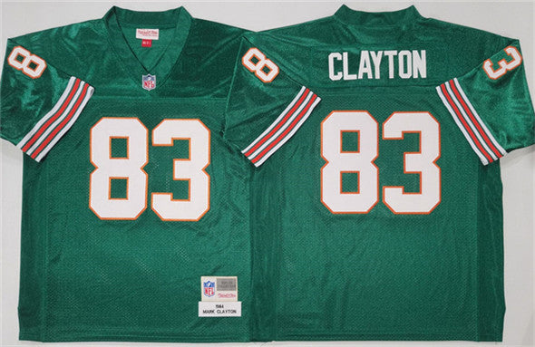 Mark Clayton Miami Dolphins aqua Throwback jersey