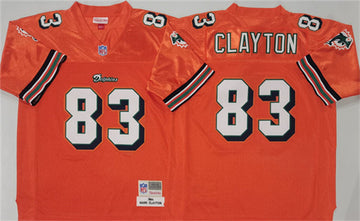 Mark Clayton Miami Dolphins orange Throwback jersey