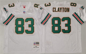 Mark Clayton Miami Dolphins white Throwback jersey