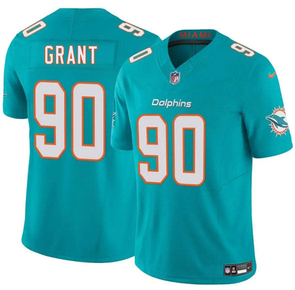 Kenneth Grant Miami Dolphins aqua jersey