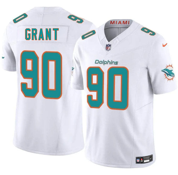 Kenneth Grant Miami Dolphins white jersey