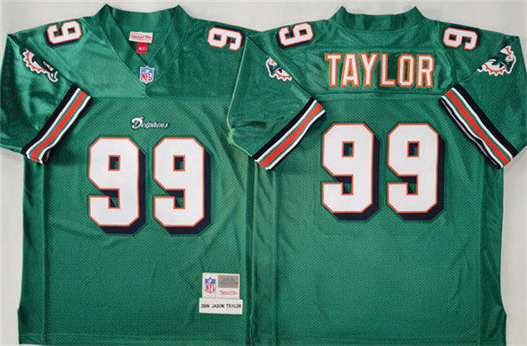 Jason Taylor Miami Dolphins aqua Throwback jersey