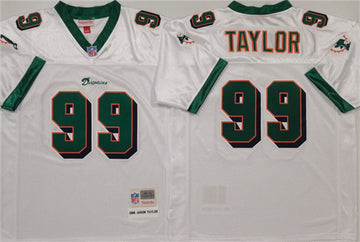 Jason Taylor Miami Dolphins white Throwback jersey