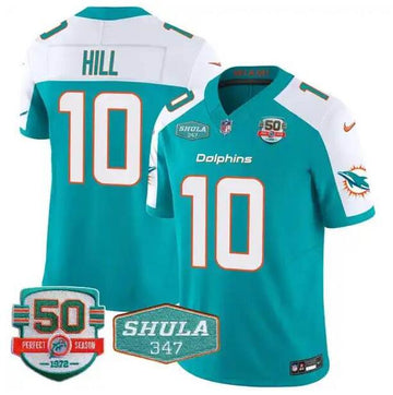 Custom Miami Dolphins aqua jersey