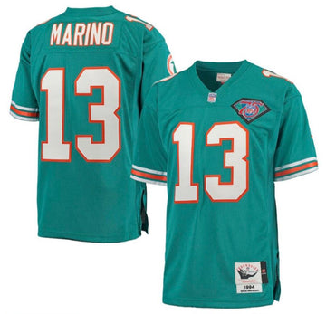 Custom Miami Dolphins aqua Throwback jersey