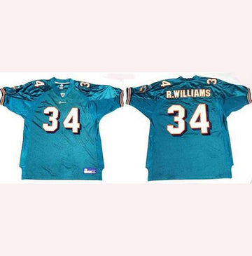 Custom Miami Dolphins aqua jersey