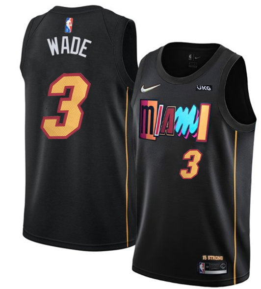 Custom Miami Heat black City Edition jersey