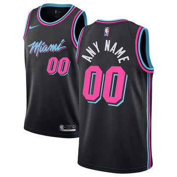 Custom Miami Heat black City Edition jersey
