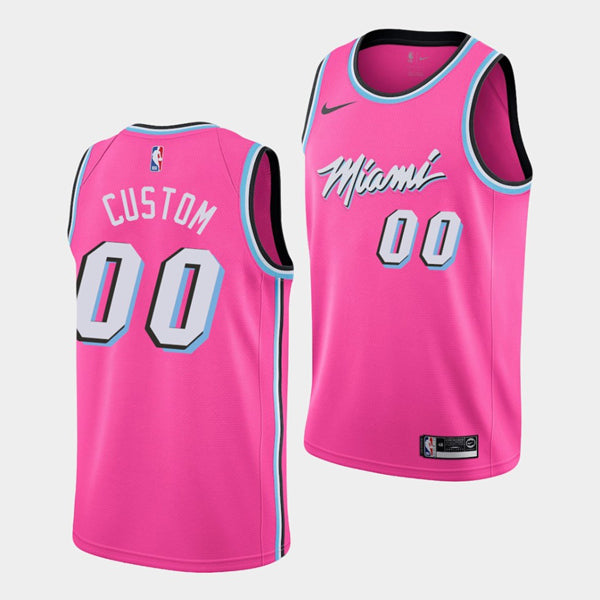 Custom Miami Heat pink jersey
