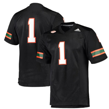 Balck Jerseys Miami Hurricanes jersey