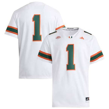 Miami Hurricanes white jersey