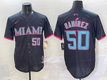 Agustin Ramirez Miami Marlins black City Connect jersey