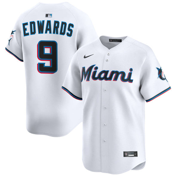 Xavier Edwards Miami Marlins white Home jersey