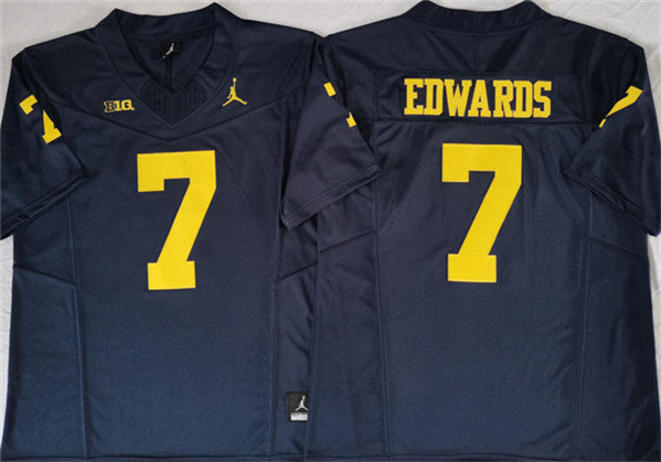 Donovan Edwards Michigan Wolverines navy jersey