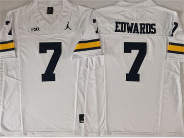 Donovan Edwards Michigan Wolverines white jersey