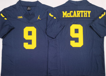 JJ McCarthy Michigan Wolverines navy FUSE jersey
