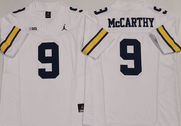 JJ McCarthy Michigan Wolverines white FUSE jersey